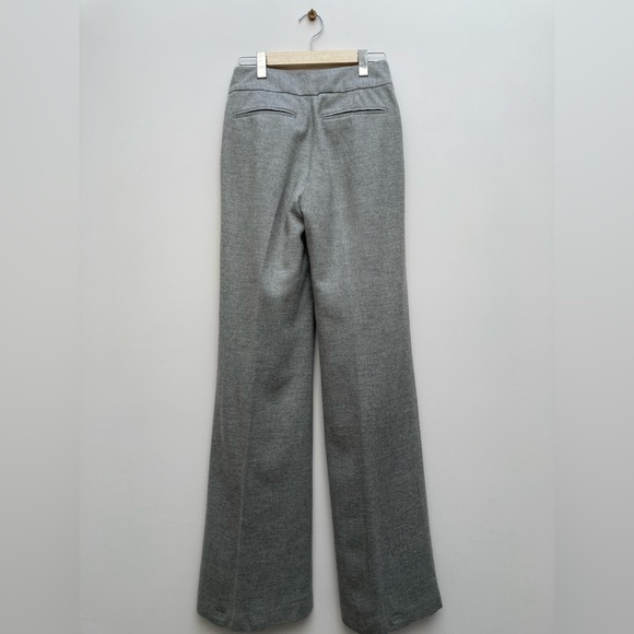 Club Monaco High Waister Wide Leg Wool Blend Pant - Picture 2 of 3